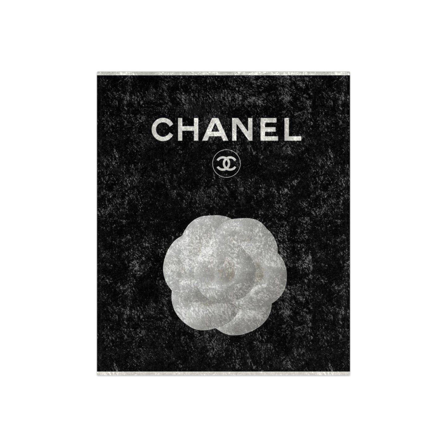 Crushed “CHANEL” Velvet Blanket